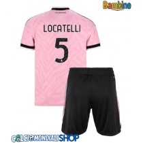 Maglie da calcio Juventus Manuel Locatelli #5 Seconda Maglia Bambino 2026-27 Manica Corta + Pantaloni corti)